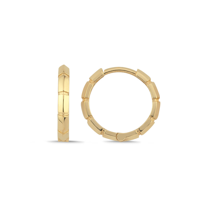 14 Ayar Altın Amalfi Halka Küpe - CNG Jewels