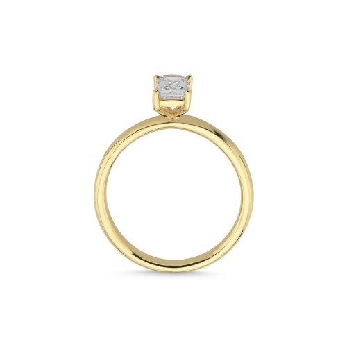 14 Ayar Altın Baget Tektaş Yüzük - CNG Jewels (1)