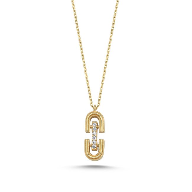 14K Gold Minimal Luna Necklace - 1