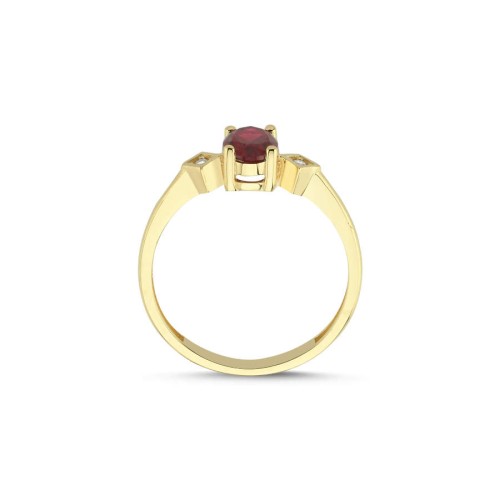 14 Ayar Altın Ruby Yüzük - CNG Jewels (1)