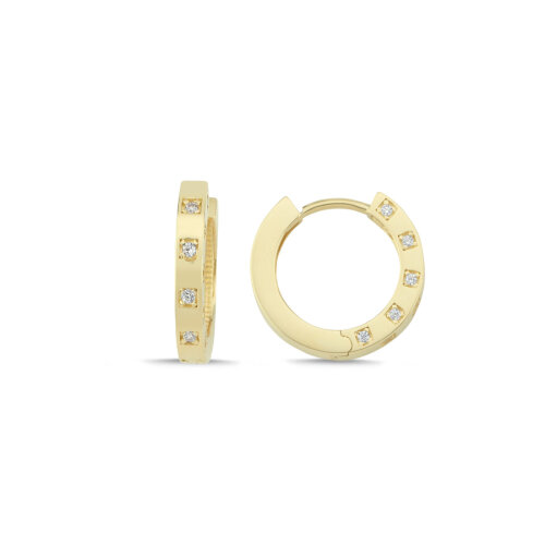 14 Ayar Altın Santorini Halka Küpe - CNG Jewels