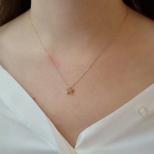 14 Ayar Altın Yıldız Kolye - CNG Jewels (1)