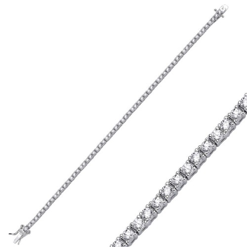 2mm Su Yolu Gümüş Bileklik - CNG Jewels