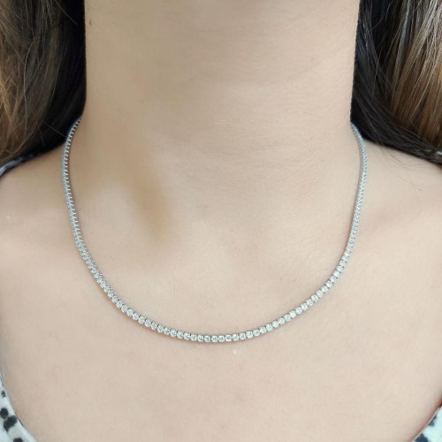 2mm Su Yolu Kadın Gümüş Kolye - CNG Jewels (1)