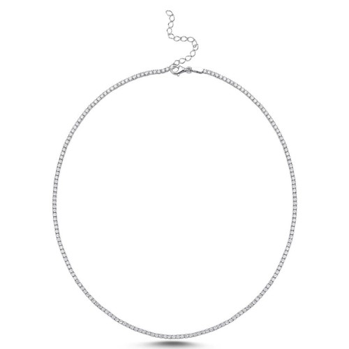 2mm Su Yolu Kadın Gümüş Kolye - CNG Jewels