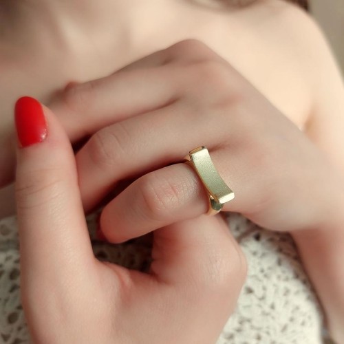 Amarillo Serçe Parmak Gümüş Kadın Yüzük - CNG Jewels