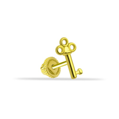 Anahtar Altın Helix Piercing - CNG Jewels