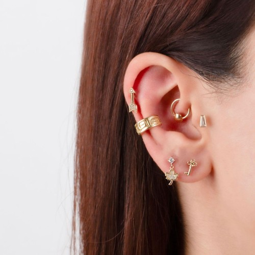 Anahtar Altın Helix Piercing - 3