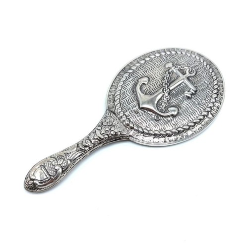 Anchor Silver Hand Mirror No 3 - CNG Jewels