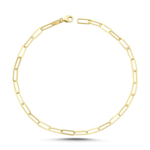 Ataş Zincir Gold Gümüş Halhal - CNG Jewels