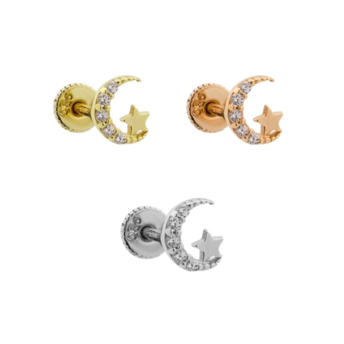 Ay Yıldız Altın Helix Piercing - CNG Jewels (1)