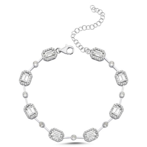 Baget Anturaj Işık Seli Suyolu Kadın Gümüş Bileklik - CNG Jewels (1)