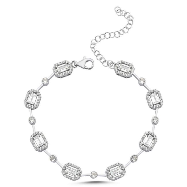 Baget Anturaj Işık Seli Gümüş Su Yolu Bileklik - 2