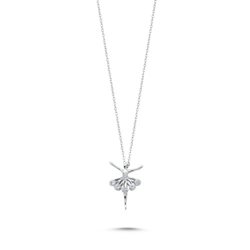 Ballerina Women's Silver Necklace 