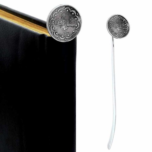 Büyük Osmanlı Tuğralı Gümüş Kitap Ayracı - CNG Jewels