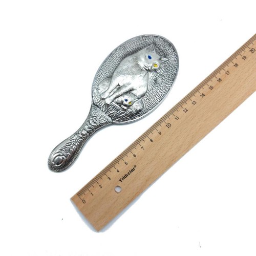 Cat Silver Hand Mirror No 2 - 3