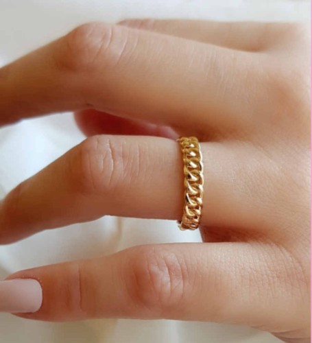 Chain Model Gold Ring - 3
