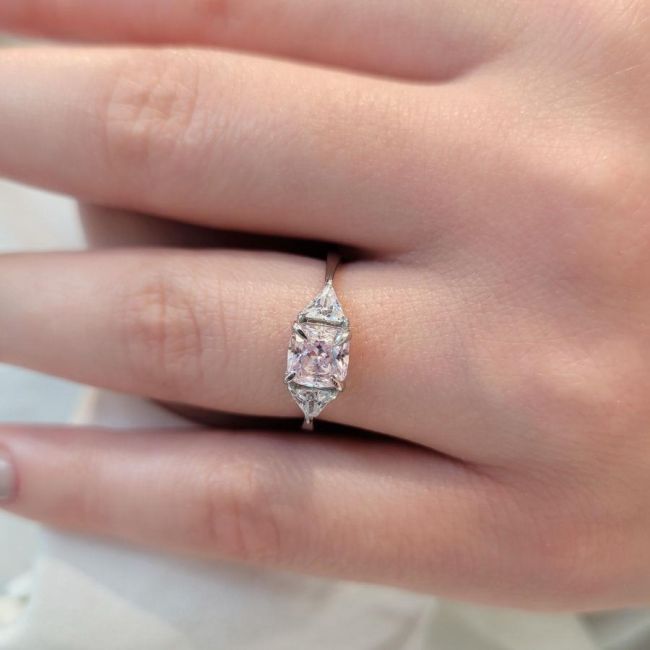 Cushin Pembe Kadın Gümüş Yüzük - 3