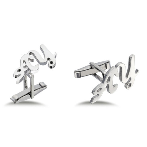  Custom Handwritten Silver Two Letter Cufflinks - CNG Jewels