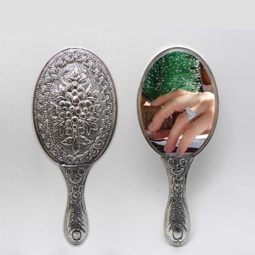 Daisy Silver Hand Mirror No 1 - CNG Jewels (1)