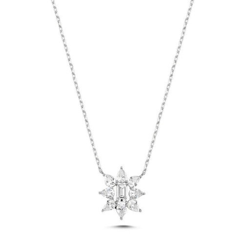 Damla Baget Kutup Yıldızı Gümüş Kadın Kolye - CNG Jewels