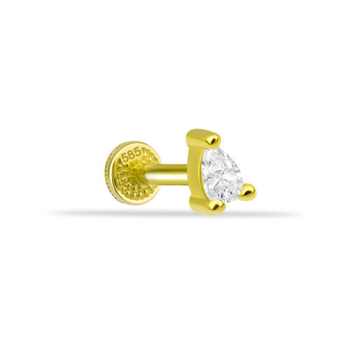 Damla Tektaş Altın Tragus Piercing - CNG Jewels