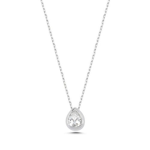 Damla Tektaş Gümüş Kadın Kolye - CNG Jewels