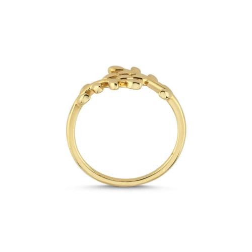 Defne Yaprağı Altın Yüzük - CNG Jewels (1)
