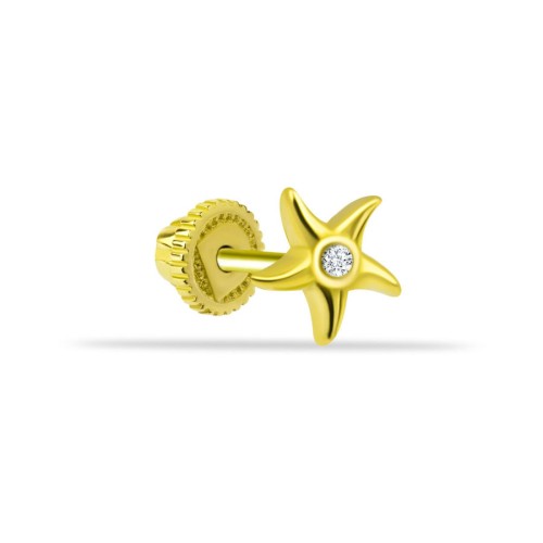 Denizyıldızı Altın Helix Piercing - CNG Jewels