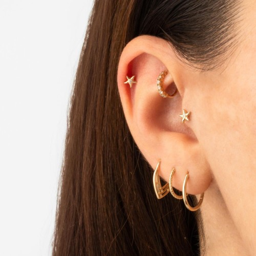 Denizyıldızı Altın Helix Piercing - CNG Jewels (1)