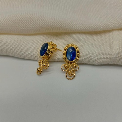 Design Handmade Kyanite Stone Earrings - 3