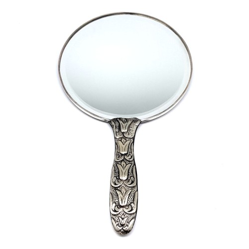 Tulip Extra Large Silver Hand Mirror No 5 - 3