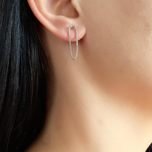 Figaro Gümüş Bayan Küpe - CNG Jewels