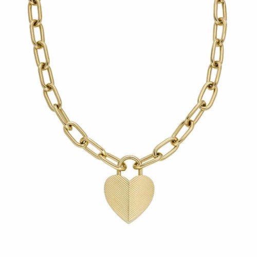  Fossil JF04656-710 Heart Women's Necklace - Fossil (1)