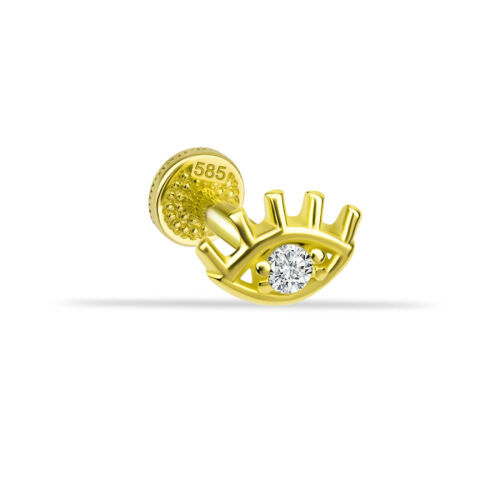 Göz Altın Tragus Piercing - CNG Jewels