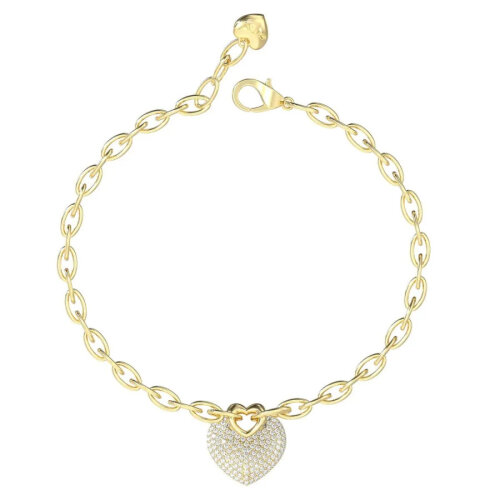 Guess JGUJUBB05214JWYGS Kadın Kalpli Bileklik - Guess