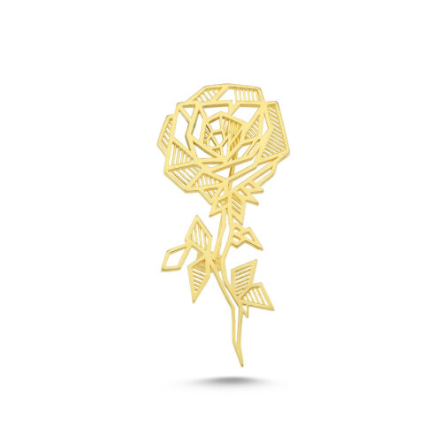 Gül Gümüş Broş - CNG Jewels