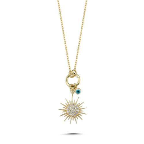 Güneş Gümüş Kadın Kolye - CNG Jewels