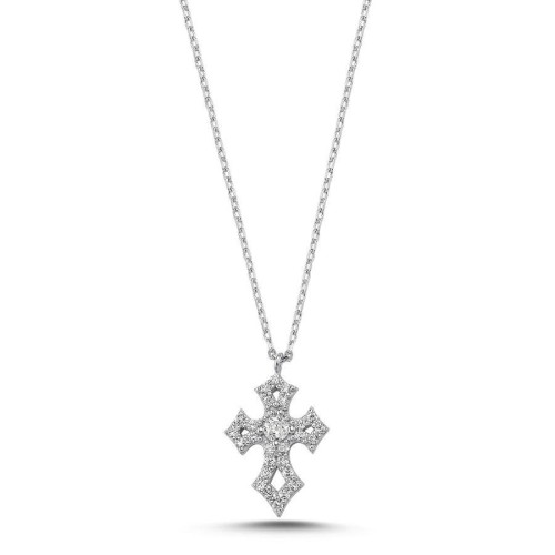 Haç Gümüş Kadın Kolye - CNG Jewels