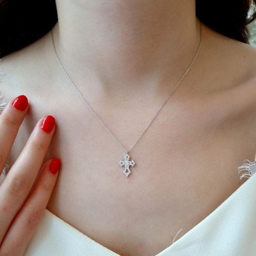 Haç Gümüş Kadın Kolye - CNG Jewels (1)