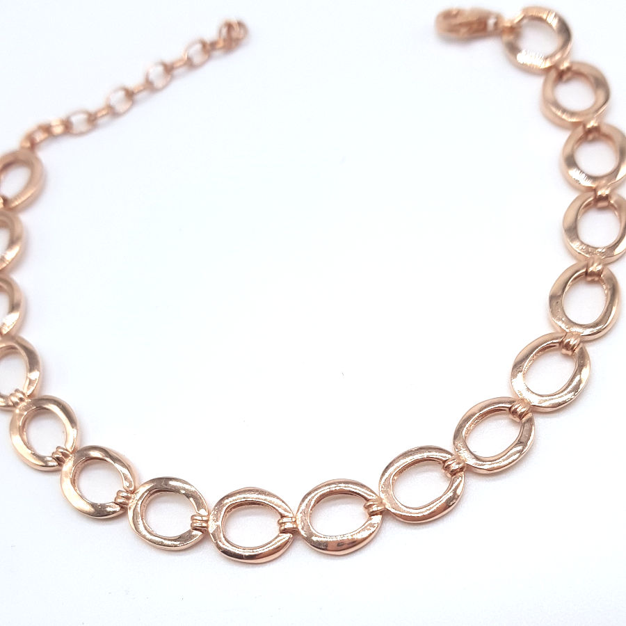 İri Halkalı Rose Gümüş Halhal - CNG Jewels (1)