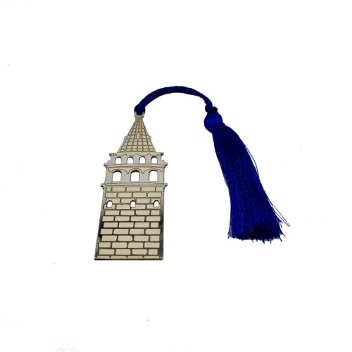 İstanbul Historical Place Galata Tower Handmade Silver Bookmark - CNG Jewels (1)