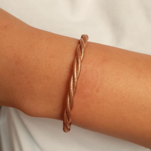 Kalın Burgu Rose Gümüş Bayan Bileklik - CNG Jewels (1)
