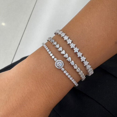 Kalp Gümüş Suyolu Bileklik - CNG Jewels (1)