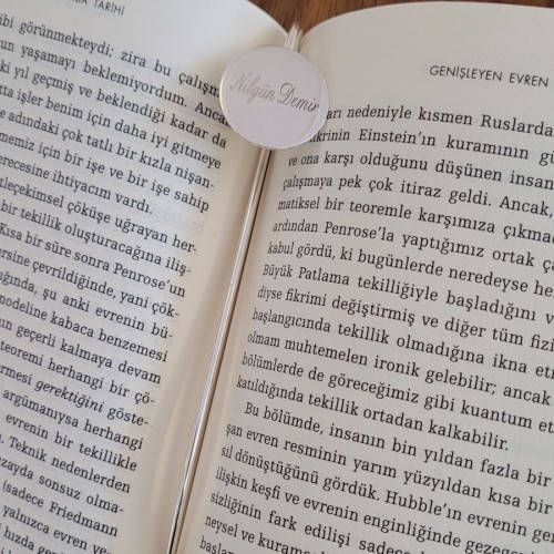 Personalized Name Silver Plated Bookmark - CNG Jewels