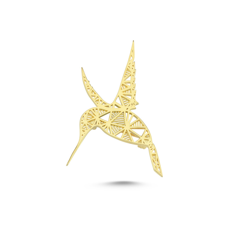 Kuş Gümüş Broş - CNG Jewels