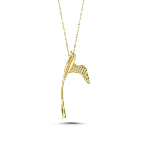 Kuş Tasarım Kadın Gümüş Kolye - CNG Jewels