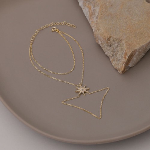 Kutup Yıldızı Gold Gümüş Şahmeran Bileklik - CNG Jewels (1)