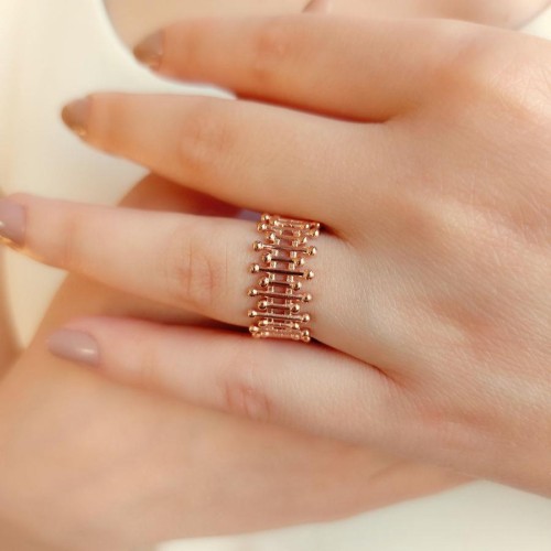 Linda Rose Gümüş Kadın Yüzük - CNG Jewels