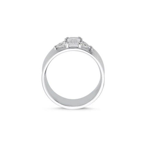 Line Baguette Gümüş Kadın Yüzük - CNG Jewels (1)